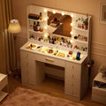 Smart Vanity Desk with LED Mirror